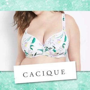 NWT! Cacique lightly lined balconette bra. 46B.